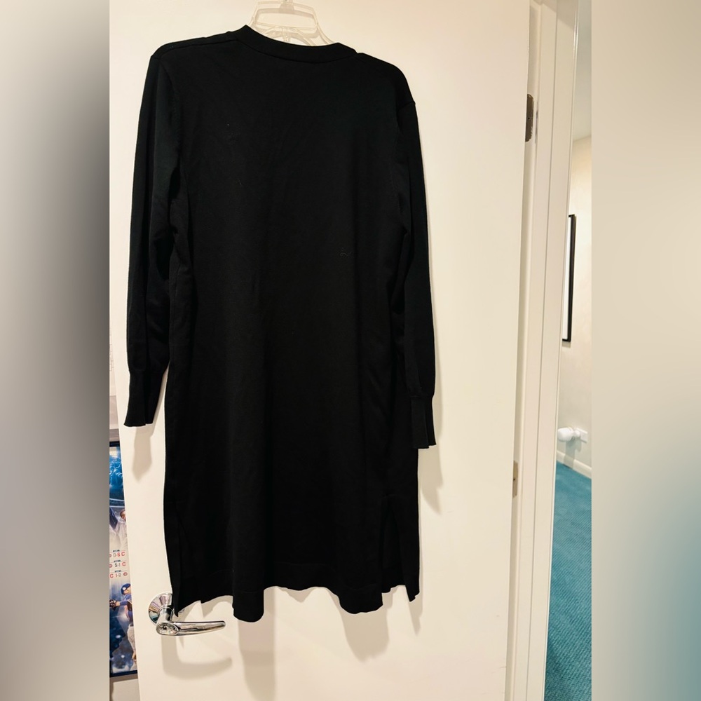 AUGUST SILK Women’s Classic Black Cardigan, Size XL - Picture 3 of 5